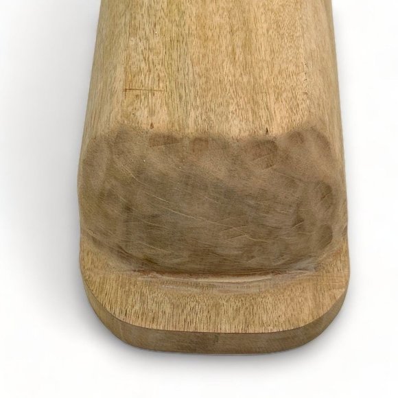 Threshold x Studio McGee Long Wooden Dough Bowl Brown Target - Picture 7 of 7